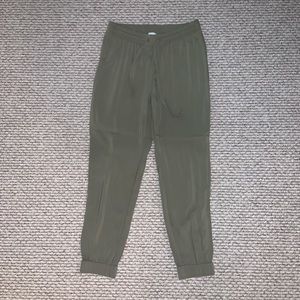 A&F Olive green joggers